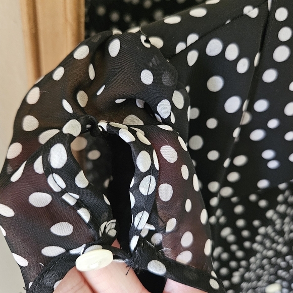 Voir Voir Polka-dot Midi Dress Size 8 - Picture 8 of 17